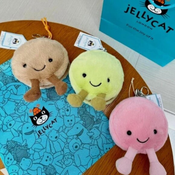 Jellycat Macaron Bag Charm Key Chain Plush Cute Gift New with Tags - Picture 5 of 5